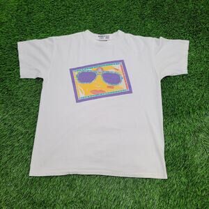 Vintage 1989 Summer Reflections Pop Art T-Shirt Womens XL USA Made
